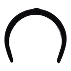 Prada Headband Hair Nylon Black Silver