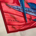 Hermes Scarf Silk Carre 90 Christophe Colomb Decouvre L'amerique 12 Octobre — view 6