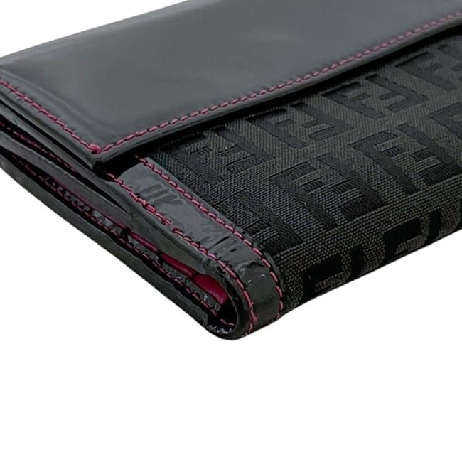Fendi Bifold Wallet Black Pink Zucchino — view 9