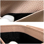 Gucci Trifold Wallet Pink Beige GG Marmont — view 5