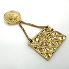 Chanel Brooch Quilted Bag Motif CC Logo Swing Coco — view 3