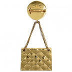 Chanel Brooch Quilted Bag Motif CC Logo Swing Coco — view 2