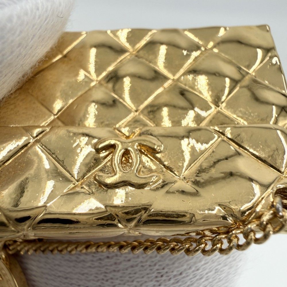 Chanel Brooch Quilted Bag Motif CC Logo Swing Coco — view 8
