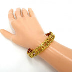 Chanel Bangle Bracelet CC Logo Coco Vintage Gold — view 2