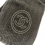 Chanel Scarf Knit CC Logo Coco Chain Cashmere — view 7