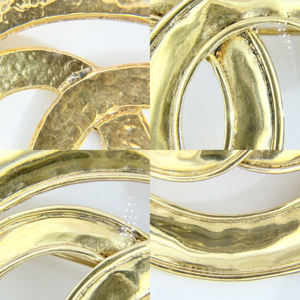 Chanel Brooch CC Logo Round Circle Vintage — view 5
