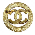 Chanel Brooch CC Logo Round Circle Vintage — view 2