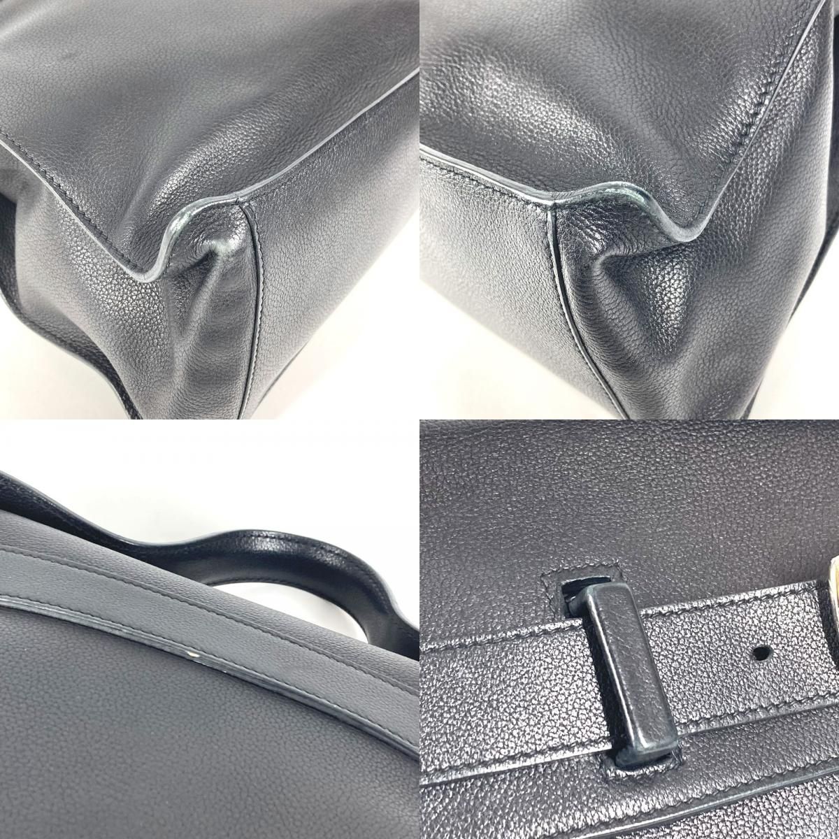 Hermes Handbag Etri Belt Leather Black X — view 8