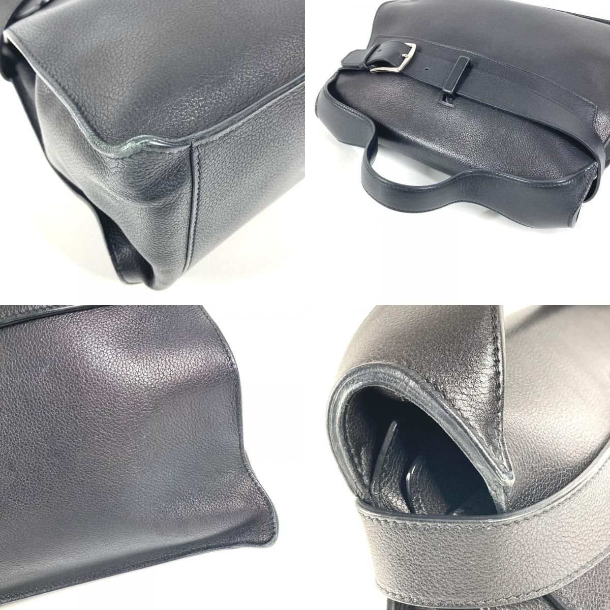 Hermes Handbag Etri Belt Leather Black X — view 7