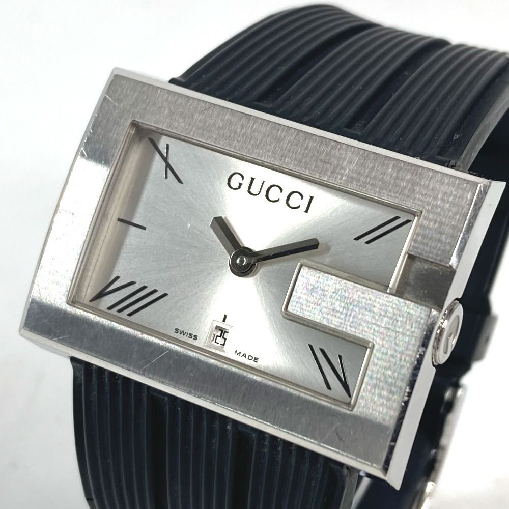 Gucci Watch Logo SS Black X — view 4