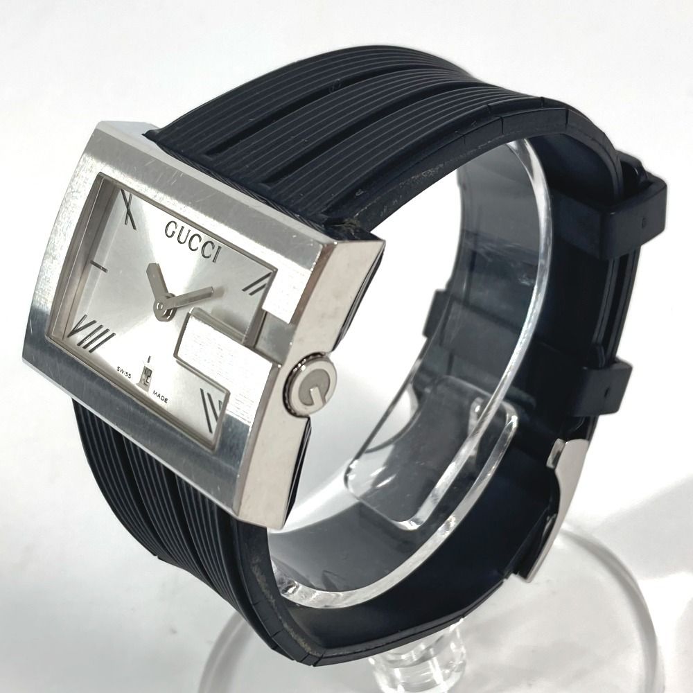 Gucci Watch Logo SS Black X — view 2