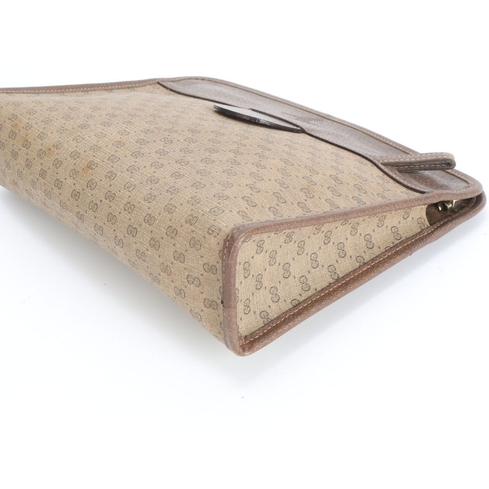 Gucci Vintage Micro GG Leather Clutch Pouch — view 4
