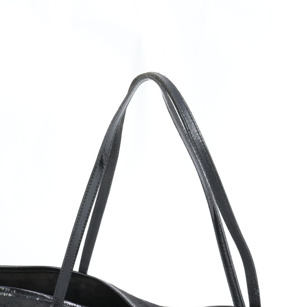 Gucci GG Canvas Leather Tote — view 2