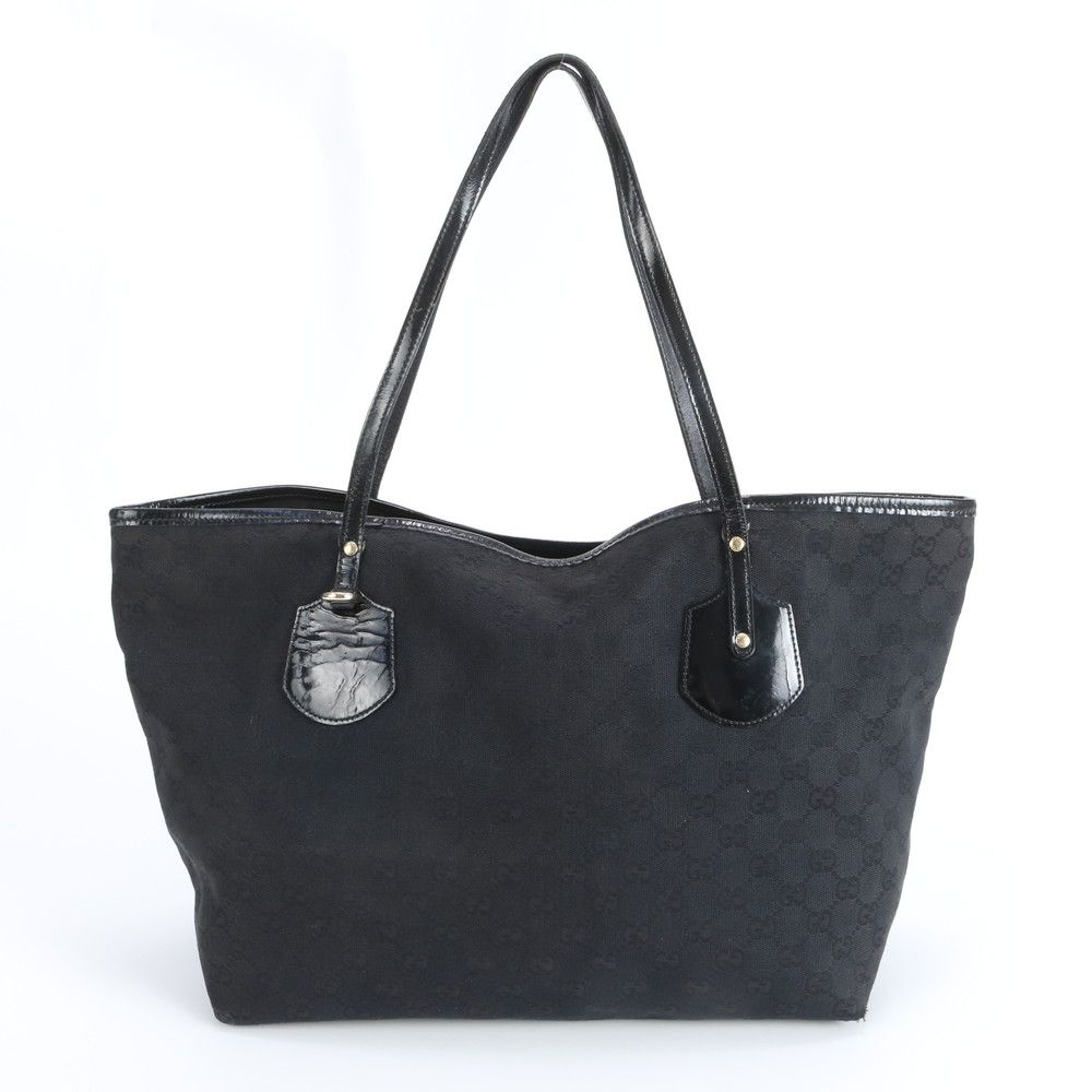 Gucci GG Canvas Leather Tote — view 3