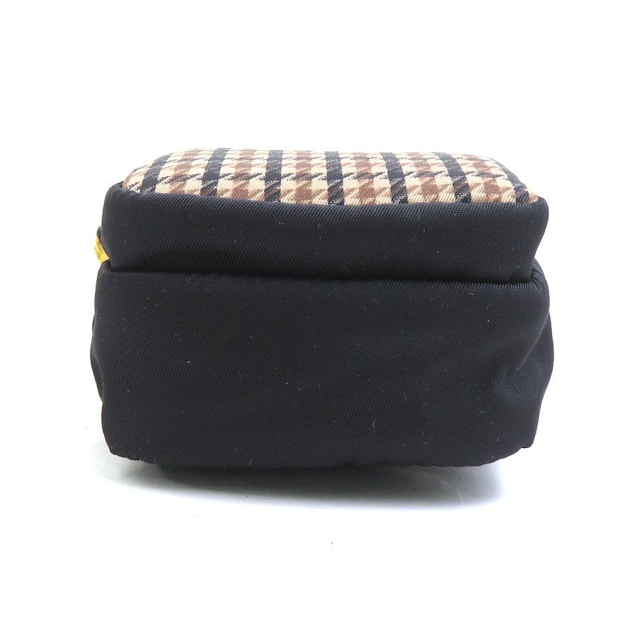 Prada Pouch Nylon Black Brown X — view 4