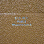 Hermes in the Loop Wink Coin Case Leather Caramel Mauve Brown — view 8