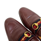 Gucci Horsebit Loafers Leather Red Wine — view 7