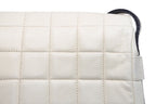 Chanel Choco Bar Shoulder Bag CC Logo Lambskin Quilted Ivory Gold — view 4