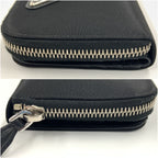 Prada Tessuto Nylon Zip Around Compact Wallet Black — view 4