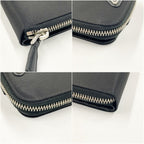 Prada Tessuto Nylon Zip Around Compact Wallet Black — view 5