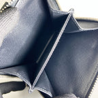 Prada Tessuto Nylon Zip Around Compact Wallet Black — view 8
