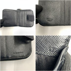 Prada Tessuto Nylon Zip Around Compact Wallet Black — view 9