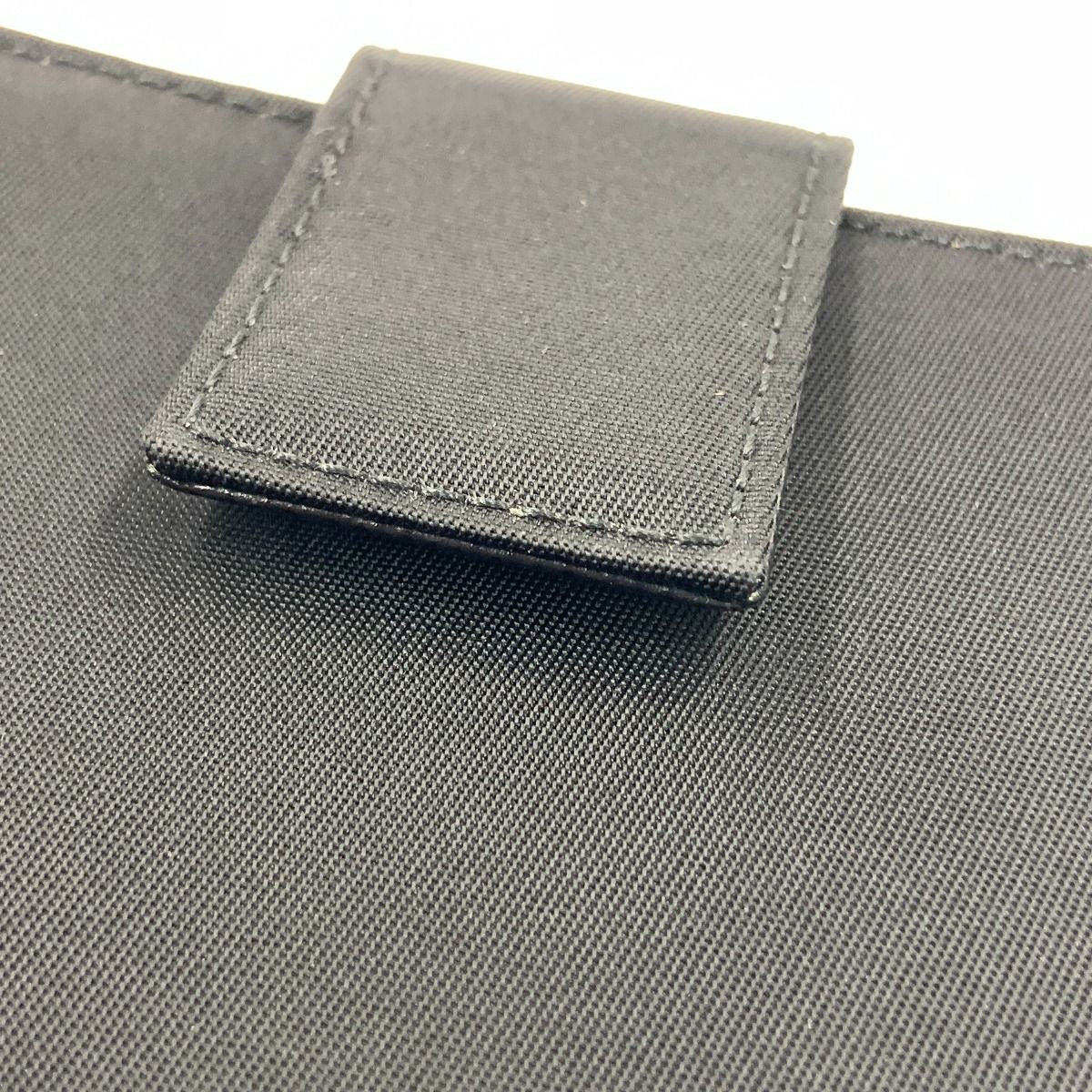 Prada Tessuto Nylon Zip Around Compact Wallet Black — view 7