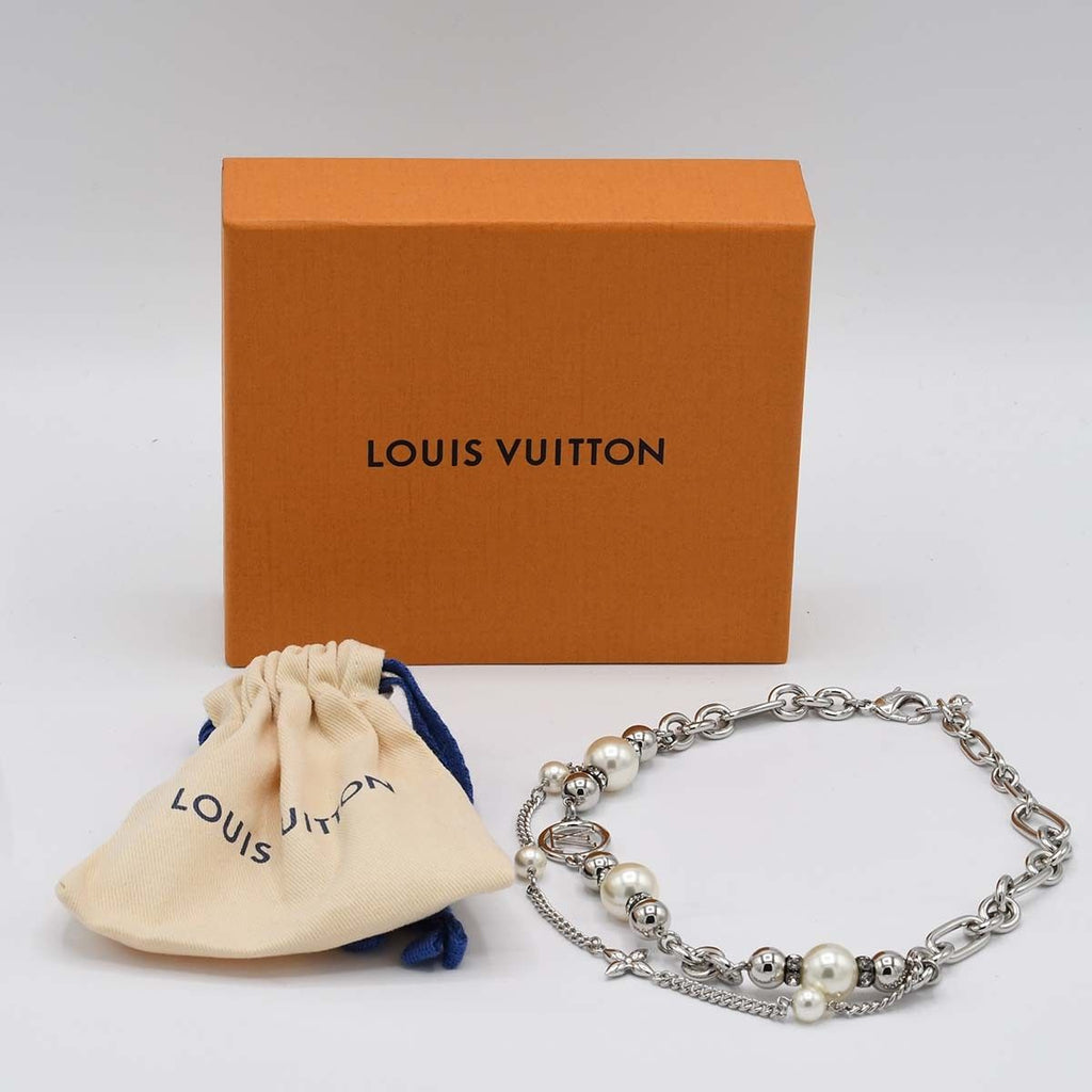 Louis Vuitton LV Necklace Faux Pearl Box Bag — view 6
