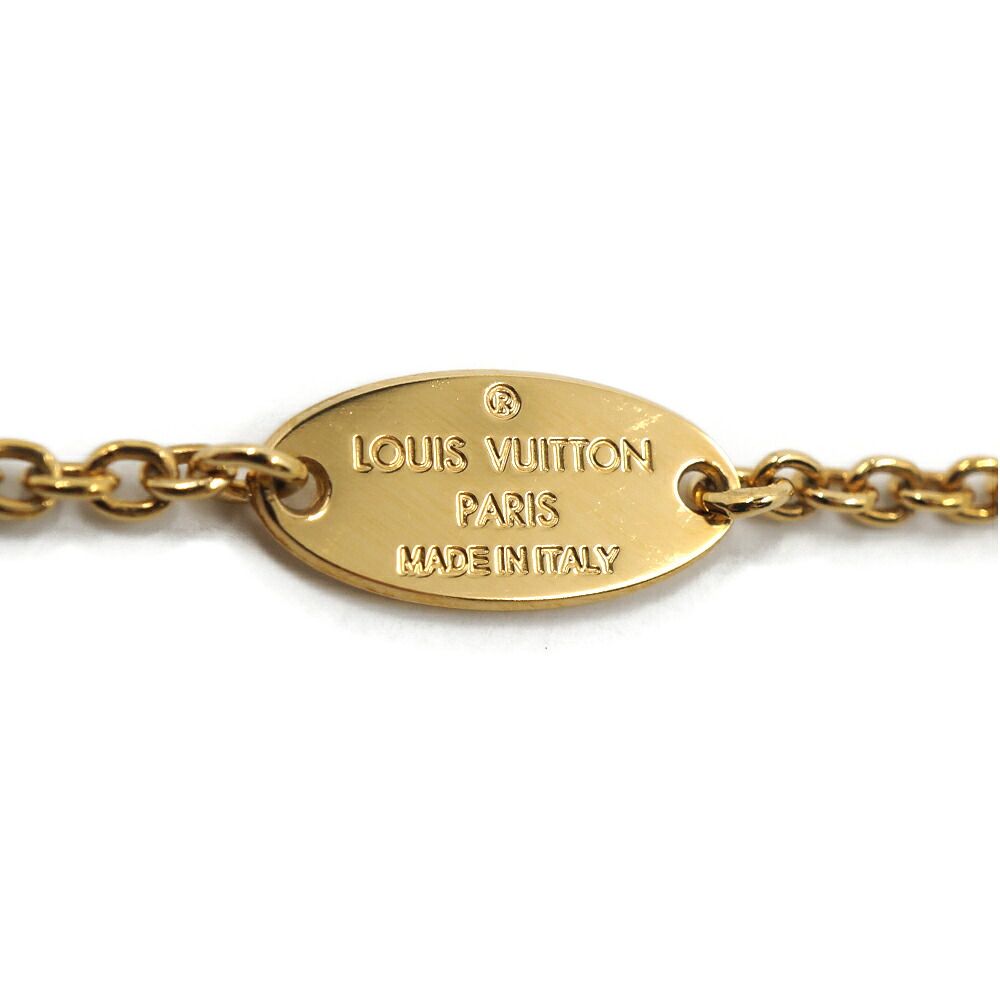 Louis Vuitton Mark Collier Essential Lou Metal Pearl Gold Necklace — view 6