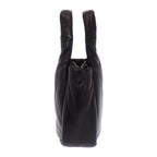 Prada Padded Mini Handbag Leather Black Silver — view 5