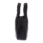 Prada Padded Mini Handbag Leather Black Silver — view 6