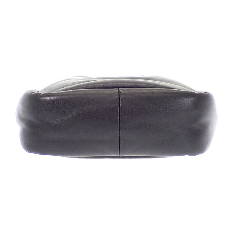 Prada Padded Mini Handbag Leather Black Silver — view 7