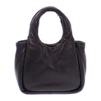 Prada Padded Mini Handbag Leather Black Silver — view 4