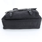 Gucci GG Nylon Leather Shoulder Bag Crossbody Messenger Black — view 6