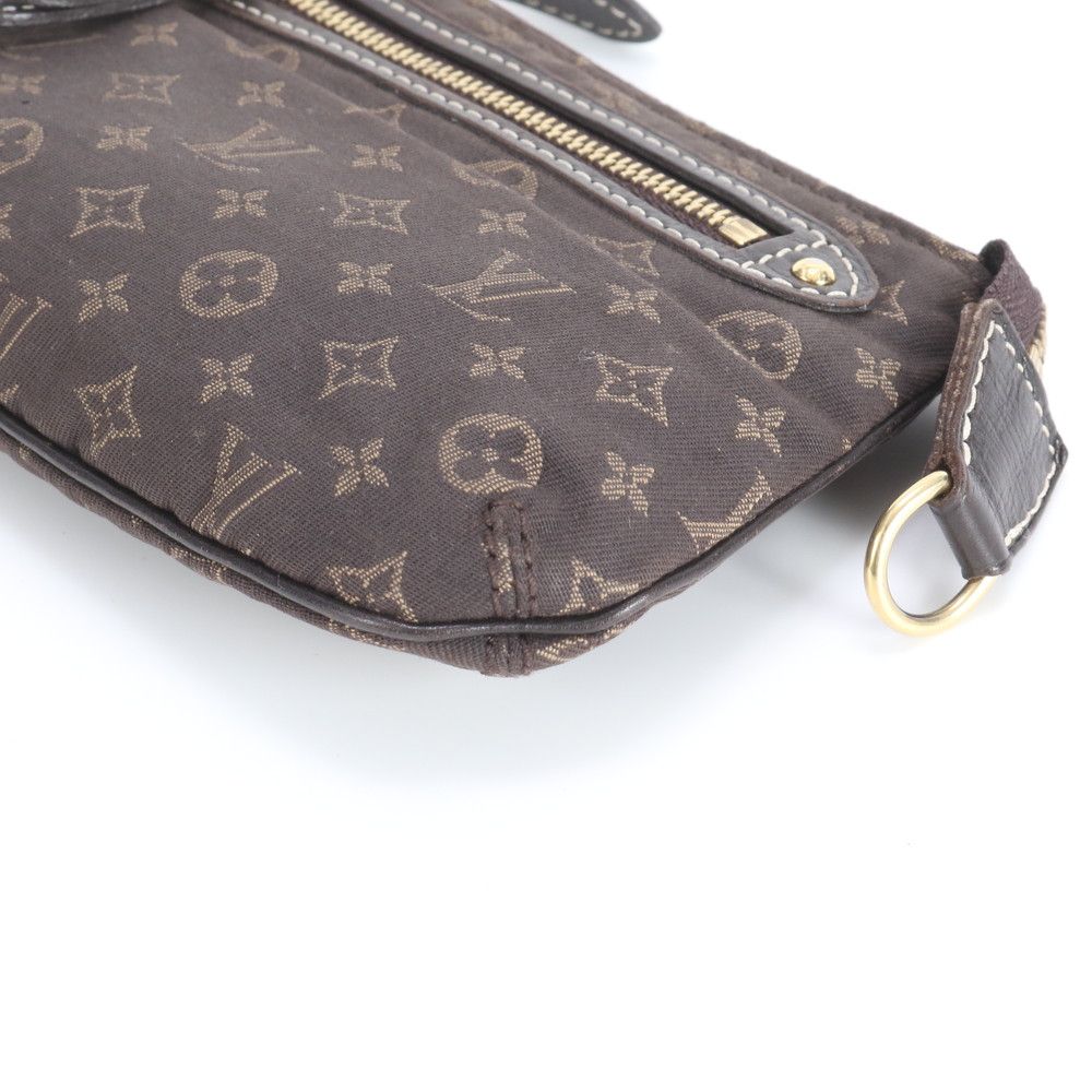 Louis Vuitton Monogram Mini Lin Pochette Ebene Pouch — view 4