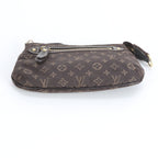 Louis Vuitton Monogram Mini Lin Pochette Ebene Pouch — view 5