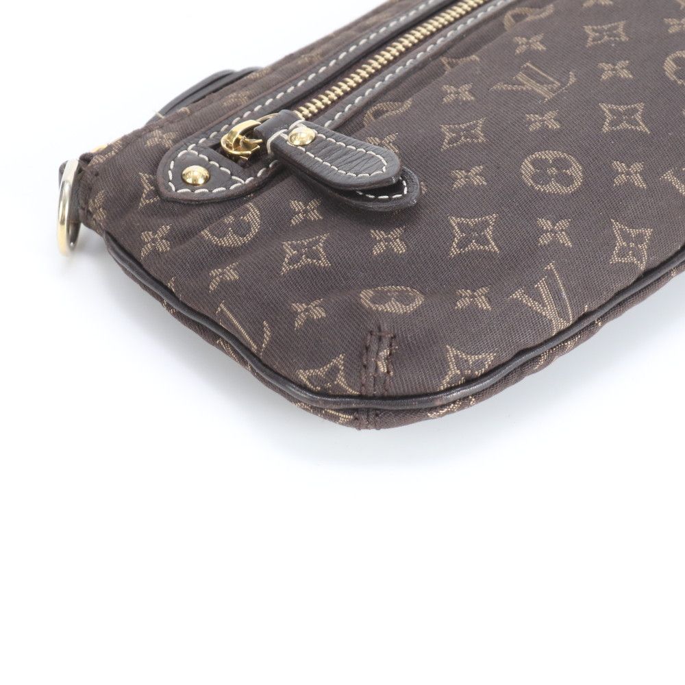 Louis Vuitton Monogram Mini Lin Pochette Ebene Pouch — view 3