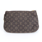 Louis Vuitton Monogram Mini Lin Pochette Ebene Pouch — view 2