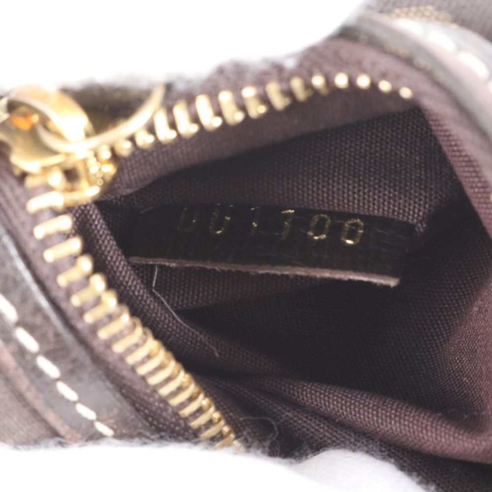 Louis Vuitton Monogram Mini Lin Pochette Ebene Pouch — view 8