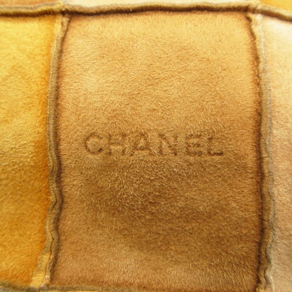 Chanel Chocolate Suede Patchwork Tote Beige — view 6