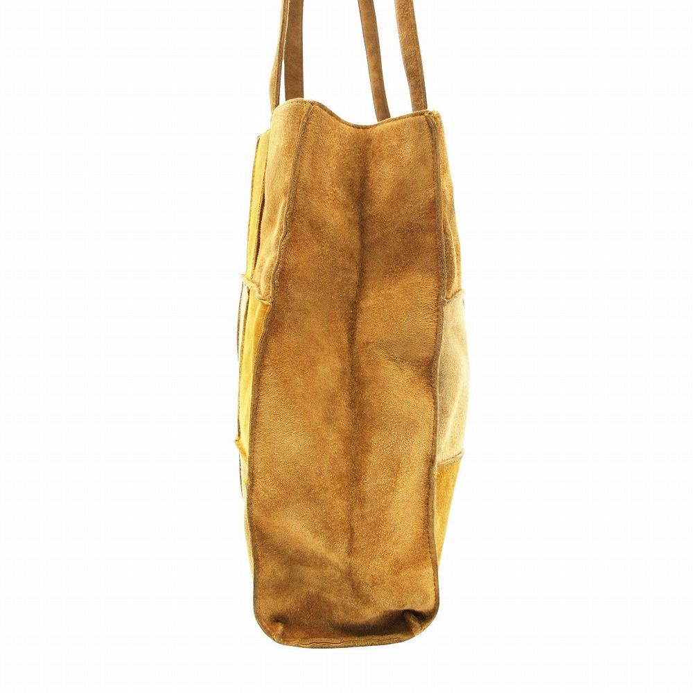 Chanel Chocolate Suede Patchwork Tote Beige — view 4