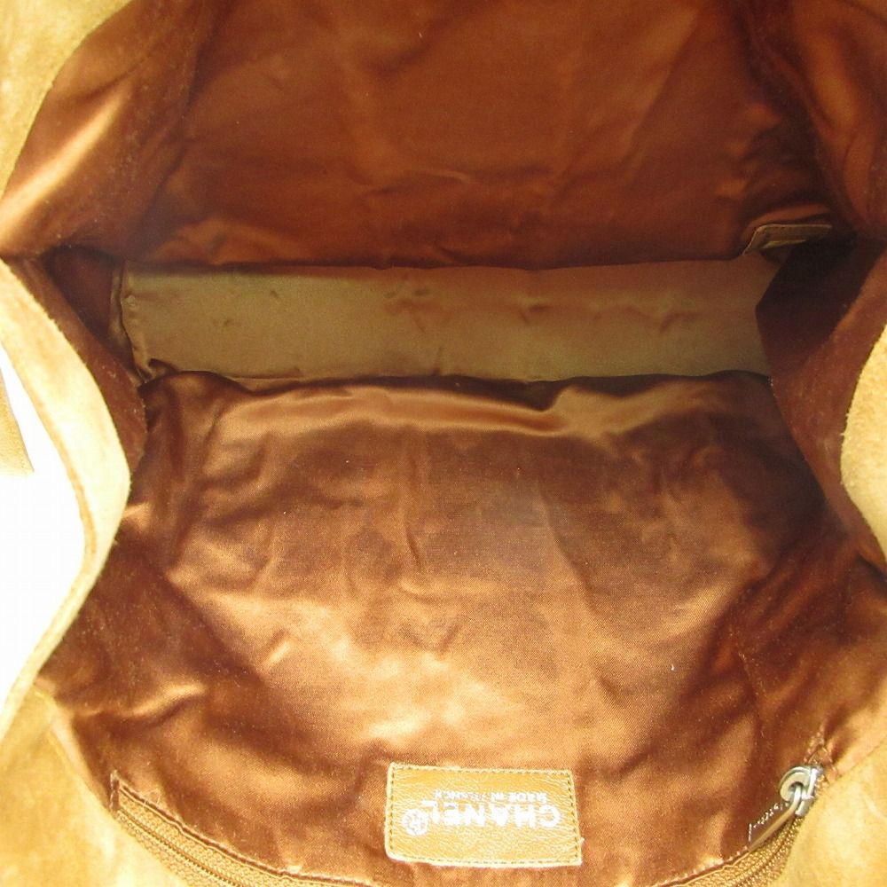 Chanel Chocolate Suede Patchwork Tote Beige — view 7