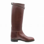 Hermes Kelly Long Boots Shoes Silver Mocha Botte L Veau Velour Moka — view 2