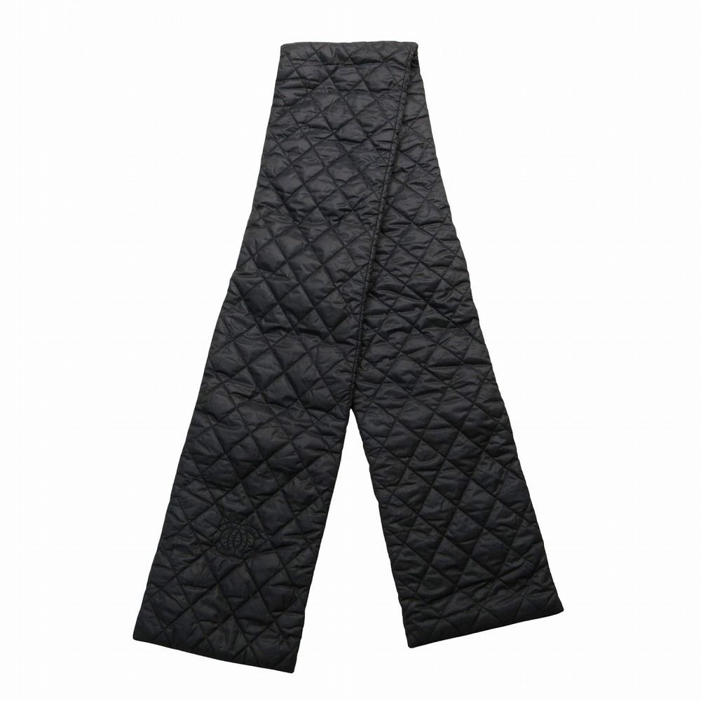 Chanel CC Logo Quilted Patted Scarf Black — view 5