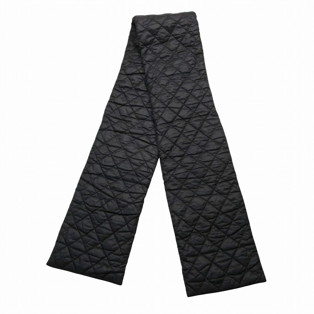 Chanel CC Logo Quilted Patted Scarf Black — view 3