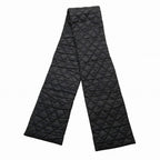 Chanel CC Logo Quilted Patted Scarf Black — view 3