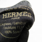 Hermes Leather Gloves Kelly Cadena 7 Black Gold — view 5