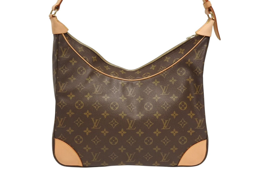 Louis Vuitton Boulogne 35 Shoulder Bag Vachetta Leather Brown Gold 4 — view 3