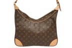 Louis Vuitton Boulogne 35 Shoulder Bag Vachetta Leather Brown Gold 4 — view 3