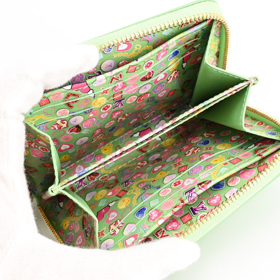 Louis Vuitton Coin Case Zippy Purse Green Gami Apple — view 4